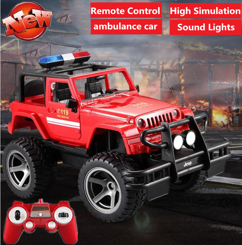 Kids Toys Under 50 - Ambulancia grande 2.4G 4WD con control