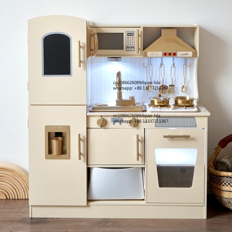 Kids Toys Kitchen Set - Juego de Cocina de Madera Educativo