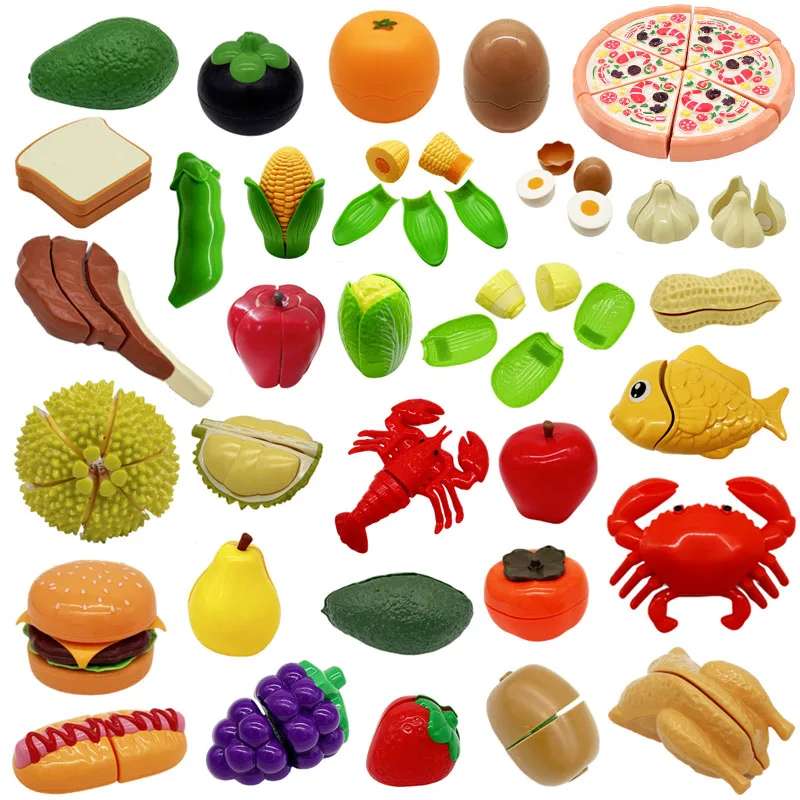 Kids Toys Kitchen Set - Casa Montessori para cortar frutas, Pitaya,