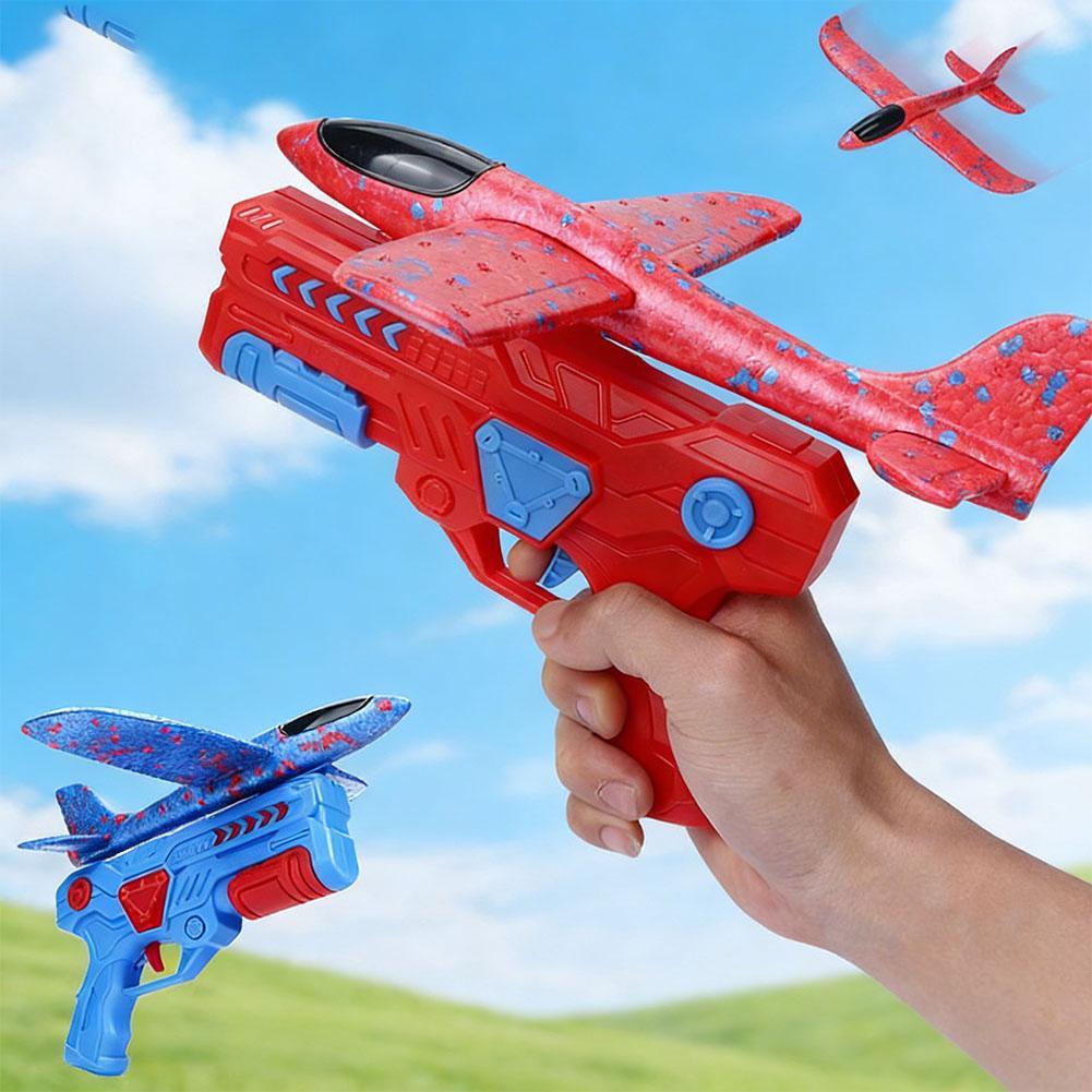 Catapult Launcher Toy - Avión de espuma luminoso, lanzador de