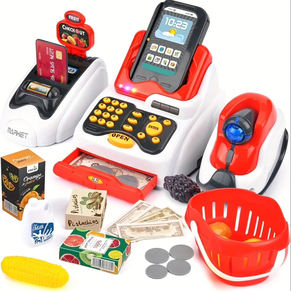 Toy Cash Register - Caja registradora de juguete para niños,