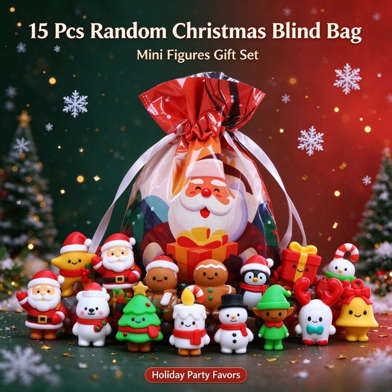 Set de mini figuras navideñas  - Kids Toys Xmas reseña y precio