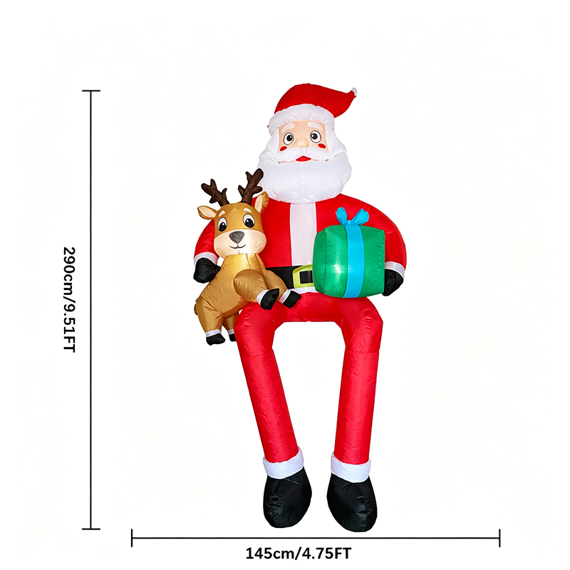 Papá Noel inflable de 9.5 pies - Kids Yard Toys reseña y precio