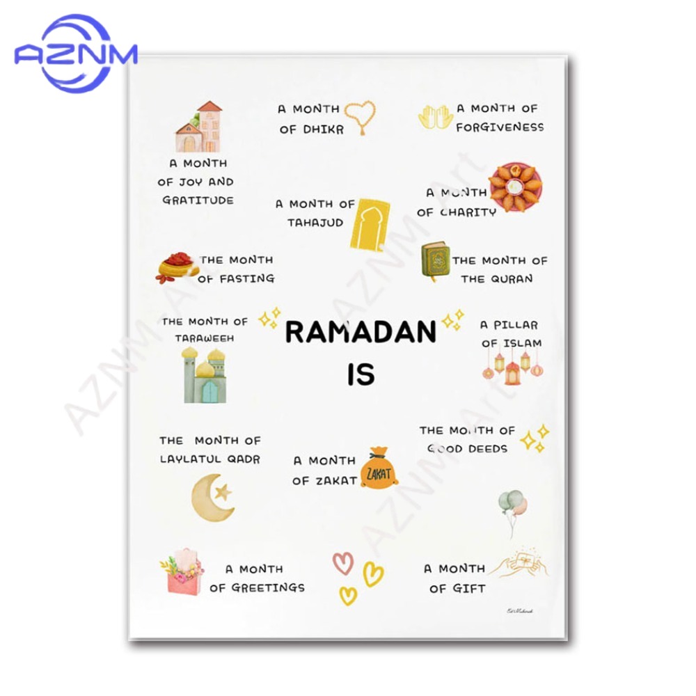 1/6 Piezas de Arte Mural Islám - Kids Quran Toys reseña y precio