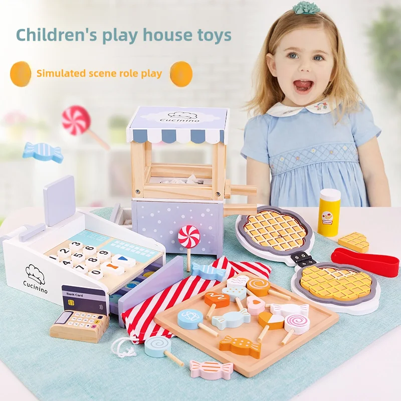 Caja registradora de madera pa - Toy Cash Register reseña y precio