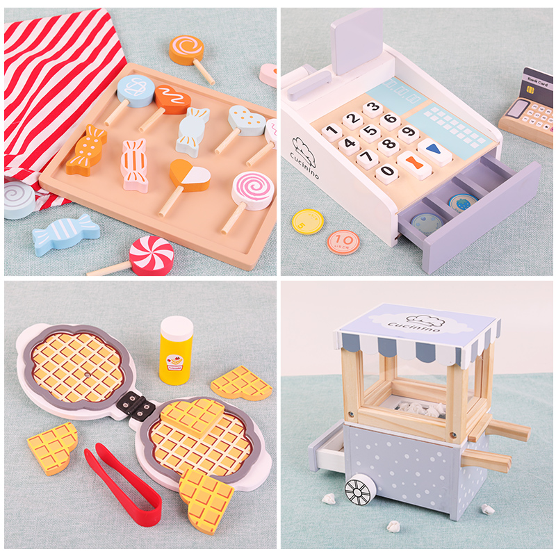 Caja registradora de madera pa - Toy Cash Register reseña y precio