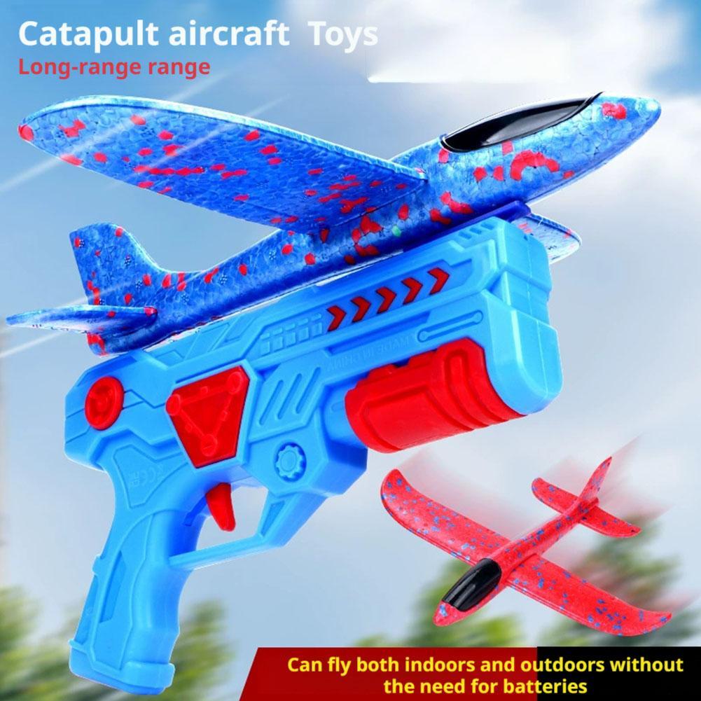 Avión de espuma luminoso, lanz - Catapult Launcher Toy reseña y precio