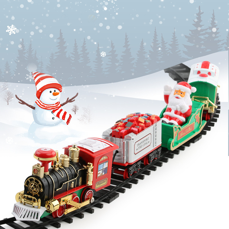 Tren eléctrico navideño con lu - Kids Toys Xmas reseña y precio