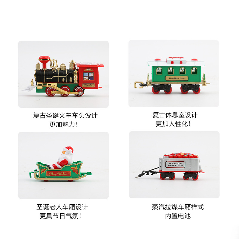 Tren eléctrico navideño con lu - Kids Toys Xmas reseña y precio