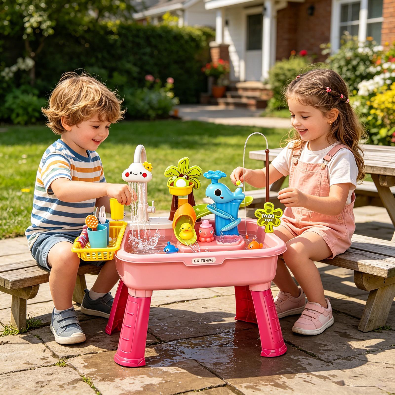 Fregadero de Juego Eléctrico p - Kids Toys Kitchen Set reseña y precio