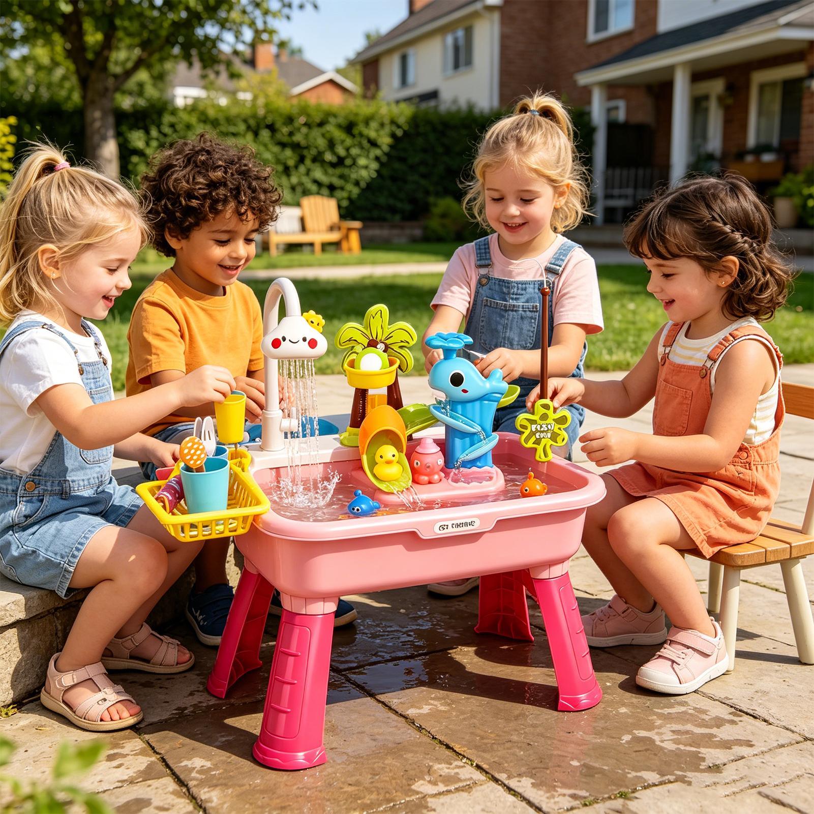 Fregadero de Juego Eléctrico p - Kids Toys Kitchen Set reseña y precio
